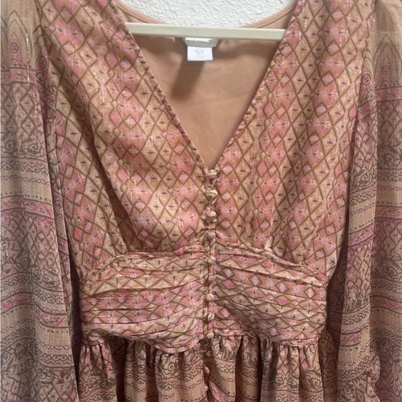 House of Harlow 1960 Shona Joy Metallic Smocked Mini Dress - Picture 4 of 6